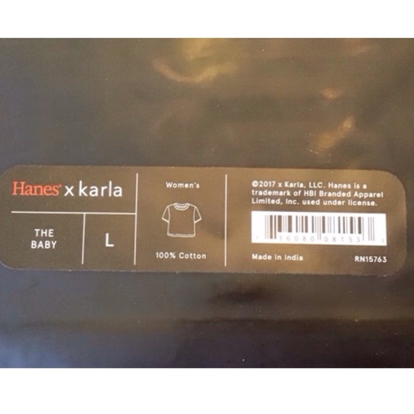 Hanes X Karla “The Baby” Crop Tee - Picture 11 of 11